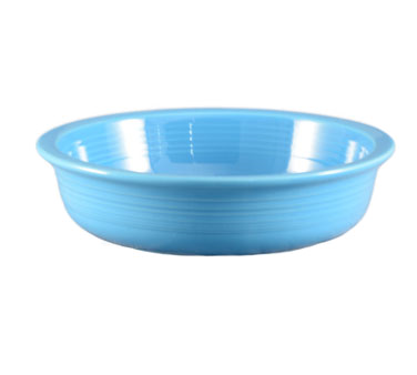 CAC China TG-B7-PCK 7.25" Dia. 20 Oz. Peacock Porcelain Round Tango Nappie (2 Dozen Per Case)