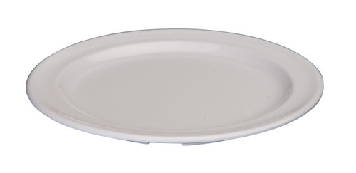Winco MMPR-6W
 6-3/8"
 Plastic
 White
 Round
 Plate
 4 Dozen (contains 1 Dozen)