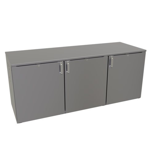 Glastender CP1RL72 72"W Three-Section Solid Door Cooler