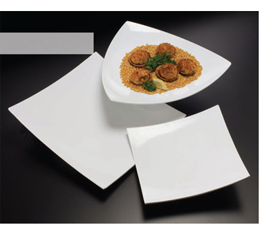 American Metalcraft MEL42 Plastic White Square Endurance Plate