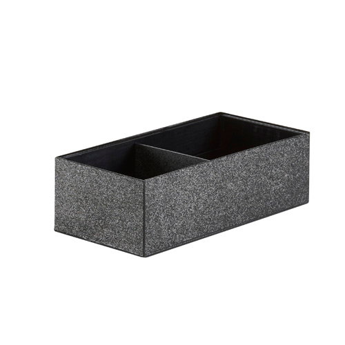 Cal-Mil 22038-59-13 Black 9-1/2"W x 4-3/4"D x 3-1/4"H Condiment Holder