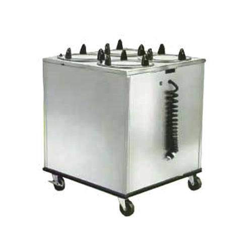 Lakeside 6409 Easy-Glide 32" W Stainless Steel Round Heated Dish Dispenser - 120 Volts