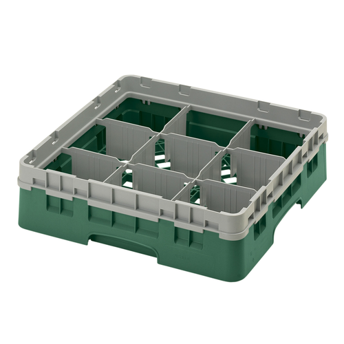 Cambro 9S318119 Camrack Glass Rack With Soft Gray Extender - 5 Cases
