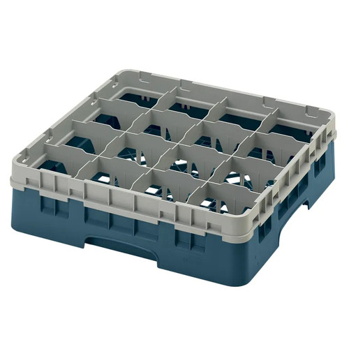 Cambro 16S418414 Camrack Glass Rack With Soft Gray Extender - 5 Cases