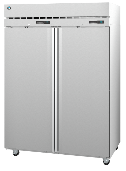 Hoshizaki DT2A-FS 55" W Two-Section Solid Door Reach-In Steelheart Series Dual Temp Refrigerator/Freezer