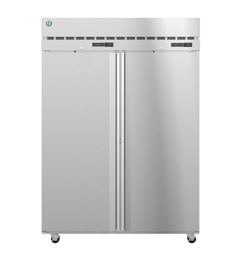 Hoshizaki DT2A-FS 55" W Two-Section Solid Door Reach-In Steelheart Series Dual Temp Refrigerator/Freezer