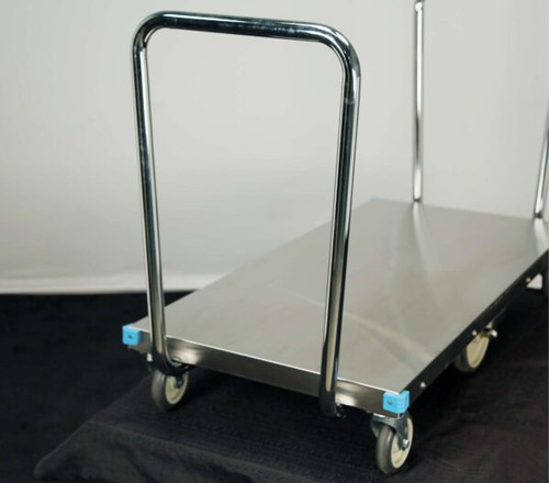 Lakeside 456 53.5" W Stainless Steel Dual Handle Platform Truck