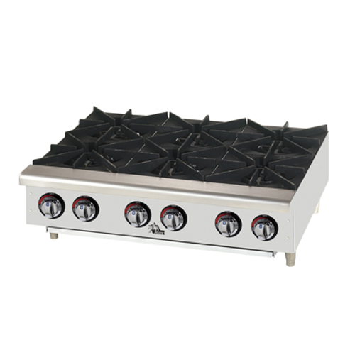 Star 606HF-NG 36.19" Natural Gas Countertop Hotplate - 150,000 BTU