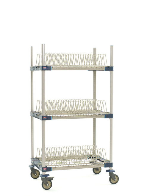 Metro MAX4-PR36VX2 Metromax 4 Mobile Drying Rack Unit 36"W x 68"H 3-Tier