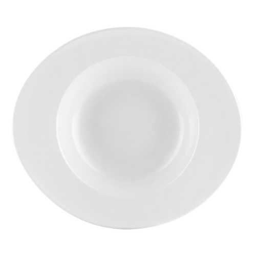 CAC China UVS-OV120 23 Oz. Super White Porcelain Oval Universal Pasta Bowl (1 Dozen)