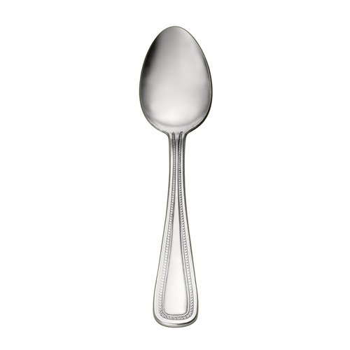 CAC China 2008-01 6" L Stainless Steel Heavy Weight Pearl Teaspoon (50 Dozen Per Case)
