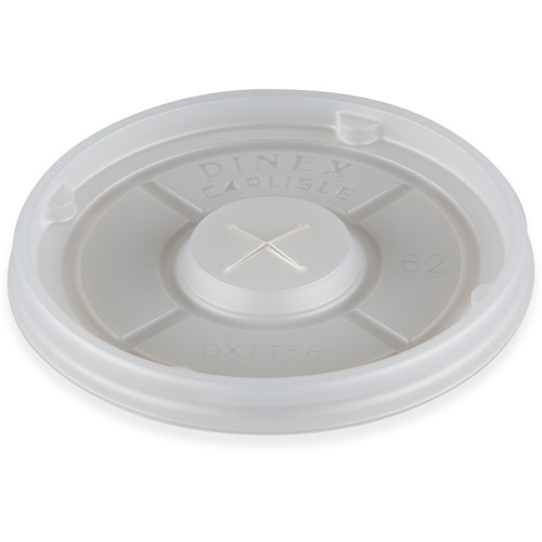 Dinex DXTT58 Translucent Tumbler Lid with Straw Slot (1000/cs)
