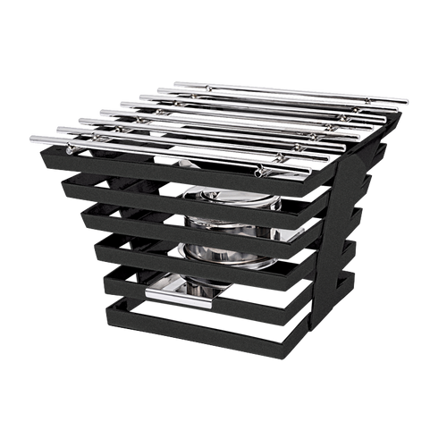 Eastern Tabletop 1710MB 10"W x 10"D x 6-1/2"H Black Stainless Steel Escalate Riser