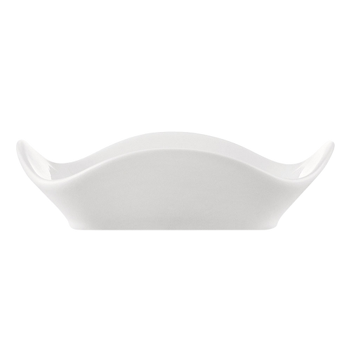 CAC China AFD-8 Super White Porcelain Floral Alice Dish (2 Dozen Per Case)