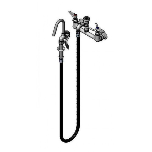 T&S Brass B-0612 Pot & Kettle Filler Faucet wall mount mixing faucet with 8"