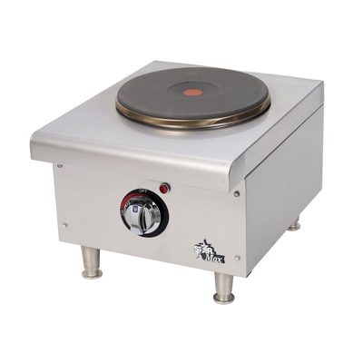 Star 501FF Star-Max® 12" Electric Countertop Hotplate with 1 Burner and Infinite Heat Control - 208/240V
