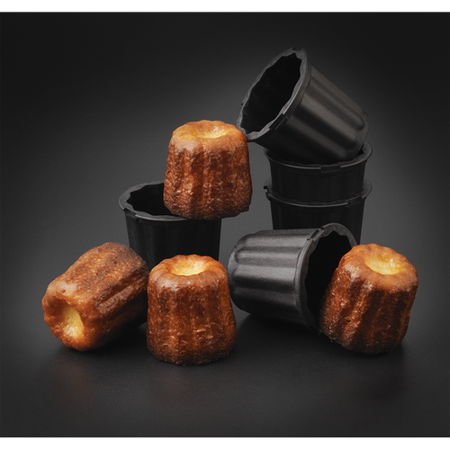 Matfer Bourgeat 345415 ExoGlass Replacement Cannele Mold 1-1/3" Dia. x 1-1/3"H Round Fluted - 1 Pack