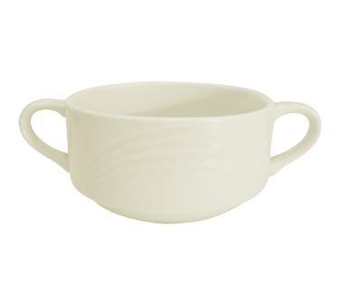 CAC China GAD-46 6 Oz. Bone White Porcelain Round Garden State Bouillon Cup (3 Dozen Per Case)