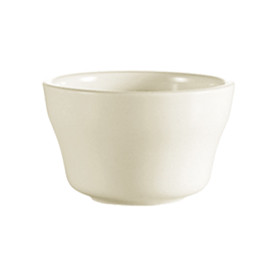 CAC China FR-4 7.25 Oz. European White Ceramic Round Franklin Bouillon Cup (3 Dozen Per Case)