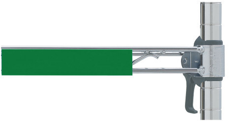 Metro CSM6-G Super Erecta Shelf Marker 6" x 1-1/4" Snaps Over Edge of Wire Shelves Green