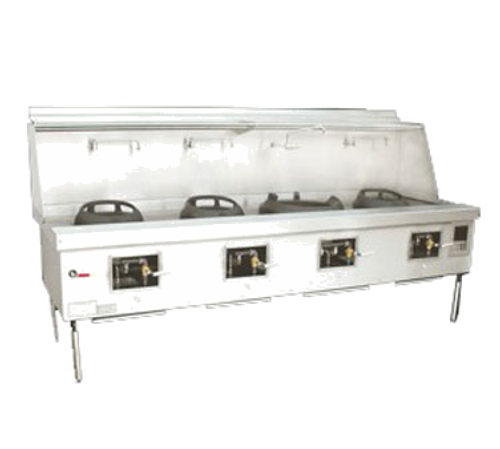 Town Y-4-SS-NG 112" W Natural Gas Wok Range