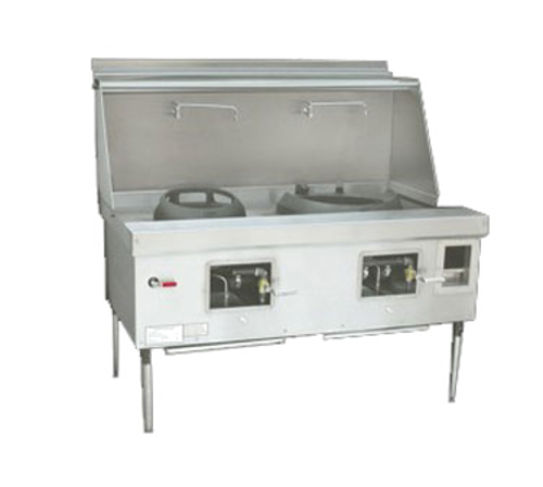 Town E-3-SS-LP 86" W Liquid Propane EcoDeck Wok Range