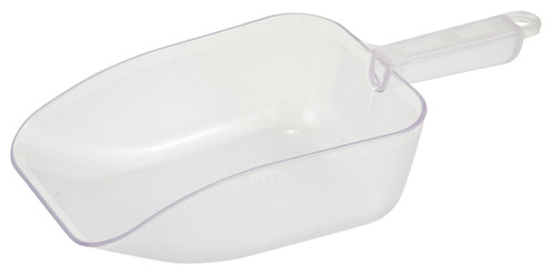 Winco PS-50 50 Oz. Flat Bottom Polycarbonate Utility Scoop