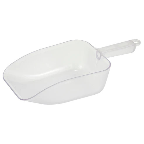 Winco PS-50 50 Oz. Flat Bottom Polycarbonate Utility Scoop