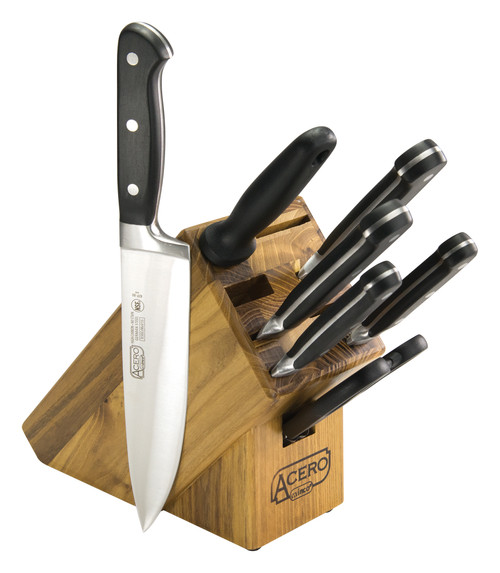 Winco KFP-BLKA 8 Piece Acero Cutlery Set (8 Pieces Per Set)
