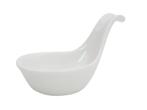 CAC China BH-105 3 Oz. Bone White Porcelain Accessories Mini Dish (3 Dozen Per Case)