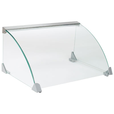 Winco EHDG-7SG Glass Spectrum Hot Dog Grill 19-7/8" X 11-5/8"DX 9-1/8" With Sneeze Guard