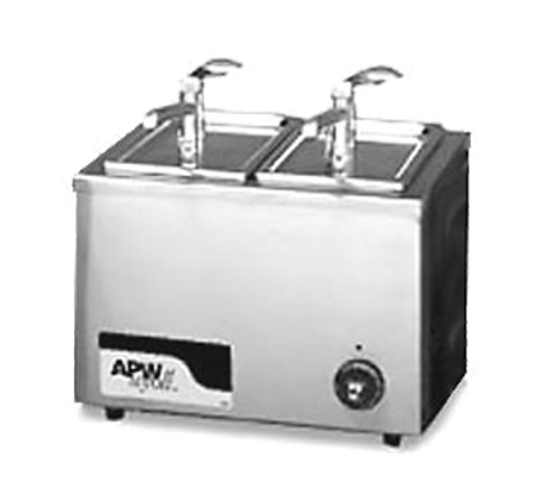 APW Wyott W-9 7 Qt. Stainless Steel Electric Food Pan Warmer - 120 Volts