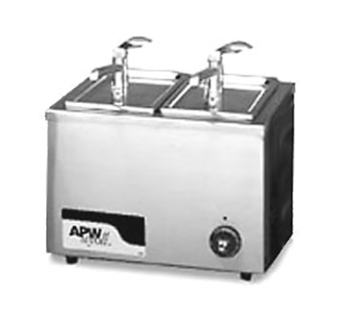 APW Wyott W-9 7 Qt. Stainless Steel Thermostatic Controls Food Pan Warmer - 120 Volts