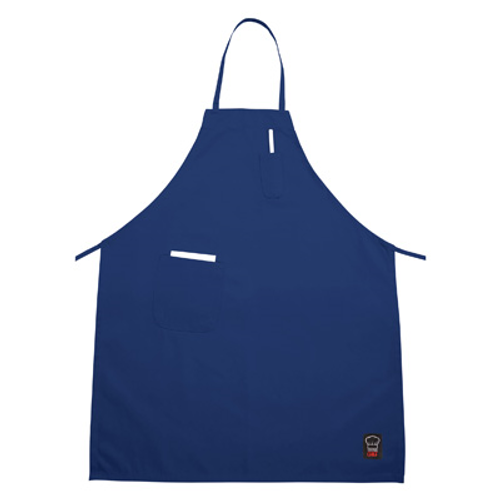 Winco BA-PBL Blue Bib Apron - 33" x 26"
