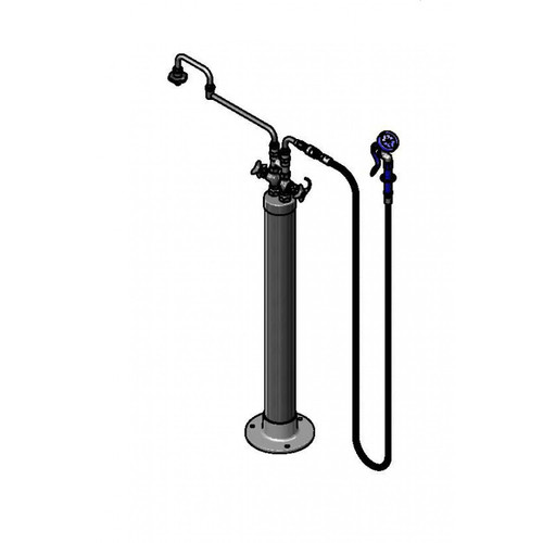 T&S Brass B-0183 Kettle Filler Stanchion 4"