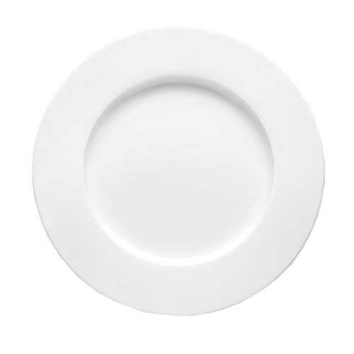 Bon Chef 5000010B 11" Bone China White Round Dinner Plate