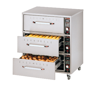 Hatco HDW-3 29.5" W Stainless Steel Free Standing Warming Drawer Unit - 1350 Watts, 120 Volts