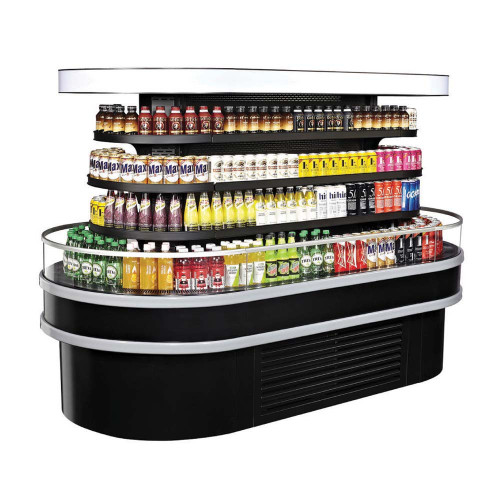 Turbo Air TIOM-36RSRB-N 48"W Island Display Self-Serve Refrigerated Merchandiser