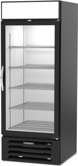 Beverage Air MMR27HC-1-B 30" W One-Section Glass Door MarketMax Refrigerated Merchandiser