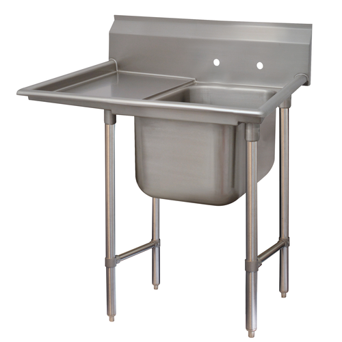 Advance Tabco T9-1-24-18L-X 40" W 18 Gauge Galvanized Special Value Regaline Sink