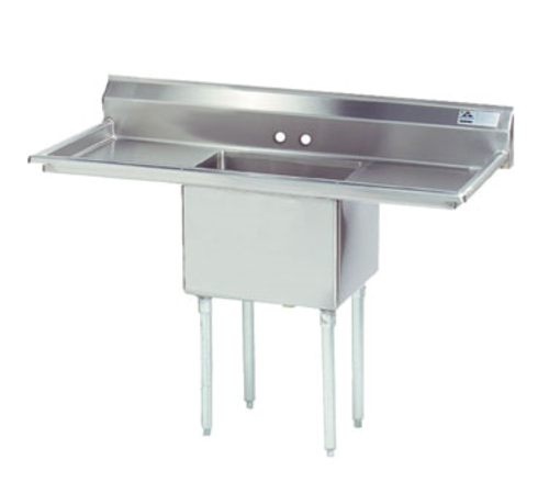 Advance Tabco FE-1-1812-18RL-X 54" W 18 Gauge Galvanized Special Value Fabricated Sink
