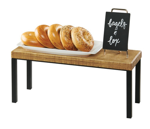 Cal-Mil 22066-9-99 20"W x 7"D x 9"H Rectangular Wood Madera Riser