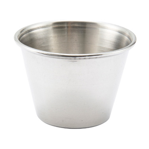 Winco SCP-25
 2-1/2 Oz.
 Stainless Steel
 Round
 Sauce Cup
 12 Dozen (Contains 1 Dozen)