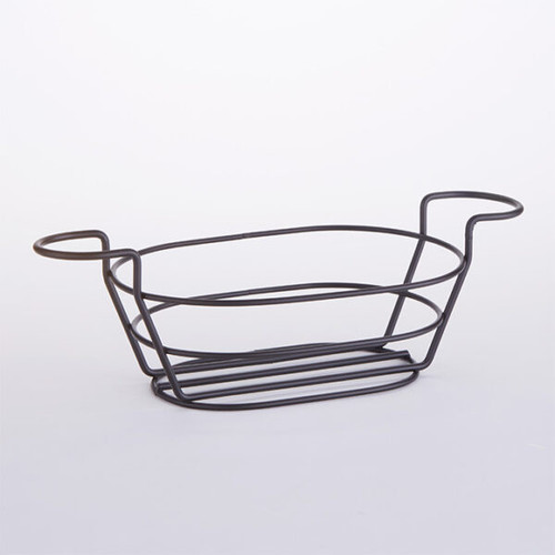 American Metalcraft BSKB96 Metal Black Oval Basket