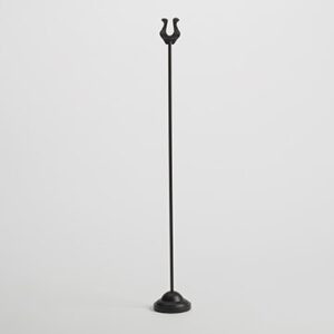 American Metalcraft HPBL18 2.25" W Black Metal Number Stand