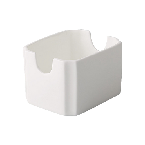 CAC China GDC-HSP Bone White Porcelain Rectangular Grand Canyon Sugar Packet Holder (3 Dozen Per Case)
