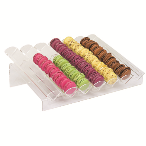 Matfer Bourgeat 610560 18" W x 5.75" H free form Transparent Macaroon Display Stand