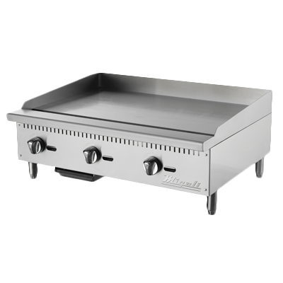 Migali C-G36 36" Natural Gas Countertop Competitor Series Griddle - 90,000 BTU