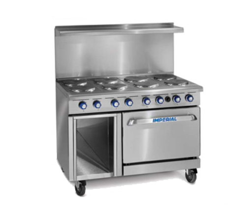 Imperial IR-8-E-XB 48" Electric Pro Series Restaurant Range - 208 Volts