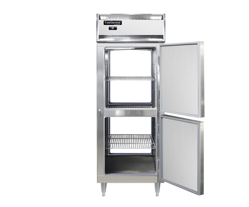Continental Refrigerator DL2RW-PT-HD 52" W Two-Section Pass-Thru Designer Line Refrigerator/Heated